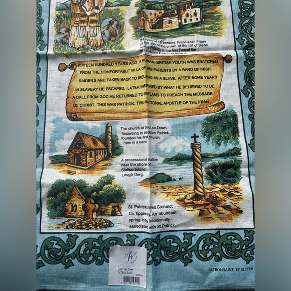 Ulster Weavers St Patrick Ireland 100% Irish Linen Kitchen Tea Towel Vintage - Picture 3 of 10